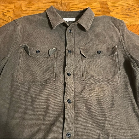 Everlane Men's Heavyweight Overshirt Shacket in Heathered Green Sz XXL *Flawed* - Picture 6 of 15